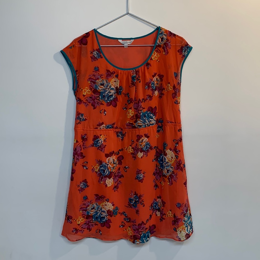 Charming Charlie brand women’s dress size S orange/pinkish color